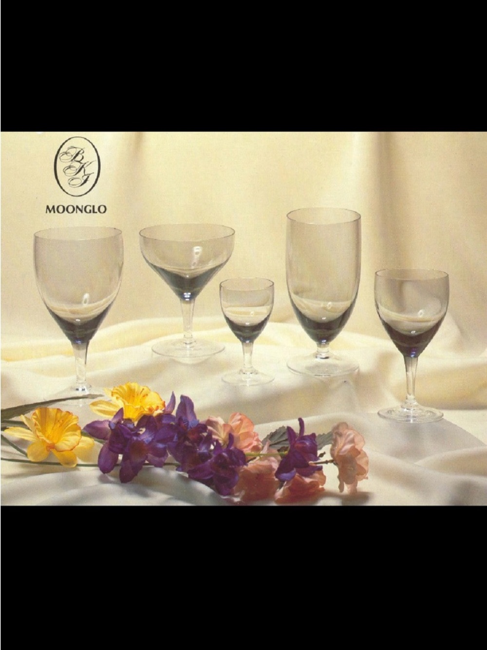 4 BelKraft Moonglo BK1 West German Contemporary Hand Blown Water Goblets - Picture 8 of 8